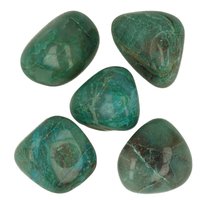 Chrysocolla in kwarts