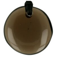 Apachentranen rookobsidiaan-doorboord + koord