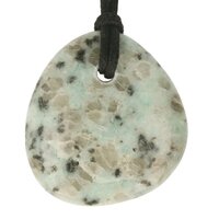 KIWI JASPIS doorboorde steen