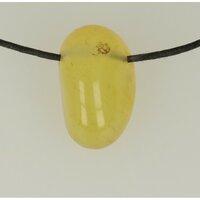 agaat geel doorboord