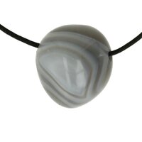 agaat Blauw doorboord