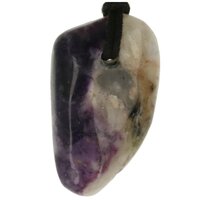 Blauwe opaal uit Mexico doorboord