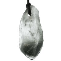 Black Phantom Lemurian uit Bahia, Brazilie (Balancing Stone) doorboord