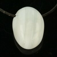 Vredes agaat witte agaat doorboord