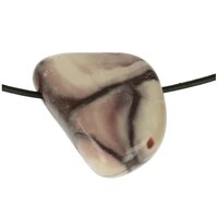 Porcelein jaspis doorboord