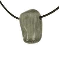 Katteoog kwarts doorboord