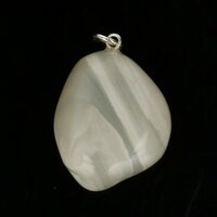 Vredes agaat witte agaat Hanger