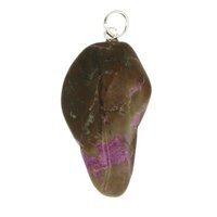 Stichtiet serpentijn atlansiet hanger