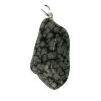 Sneeuwvlok obsidiaan hanger