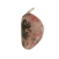 Rhodoniet in kwarts Hanger