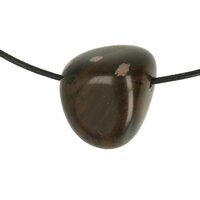 Mahonie sneeuwvlokobsidiaan doorboord