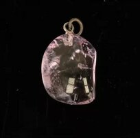 Cranberry Aura kwarts hanger