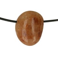 Aventurijn rood doorboord + koord