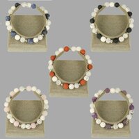 Fire and ice kwarts armband