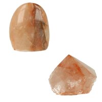 Agnitiet hematiet in kwarts freeform