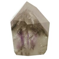 Amfiboolkwarts met Rook Amethistfantomen punt