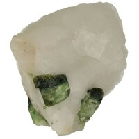 Groene tourmalijn in kwarts Ruw