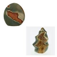 Polychroom jaspis freeform