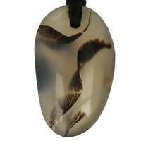 Agaat plat doorboord