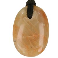 maansteen plat doorboord