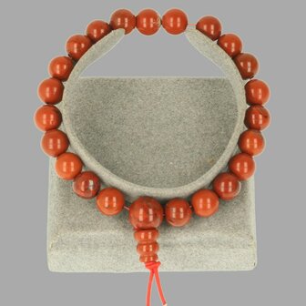 Jaspis rood armband ronde kraal powerbead