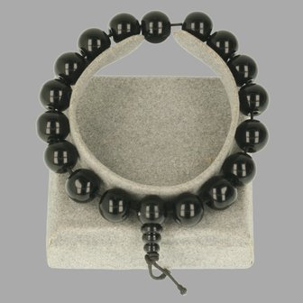 Onyx armband ronde kraal powerbead