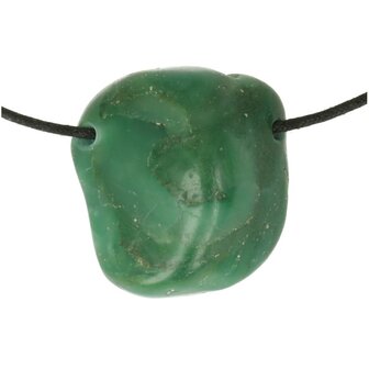 Bud stone afrikaanse jade doorboord inclusief koord