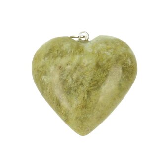 Groene opaal uit madagaskar hart 