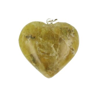 Groene opaal uit madagaskar hart 