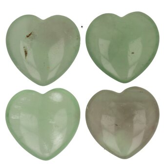 Fluoriet groen hartje 3x1.3 cm