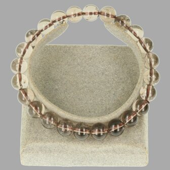 Rookkwarts armband 8 mm