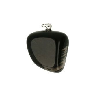 Midnigt lace obsidiaan lamellen obsidiaan 