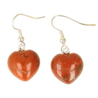 Jaspis rood oorbellen