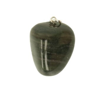 Hematiet met groene Jaspis hanger