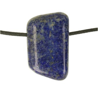 Lapis lazuli doorboord inclusief koord
