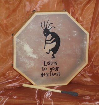 octagon drum Kokopelli