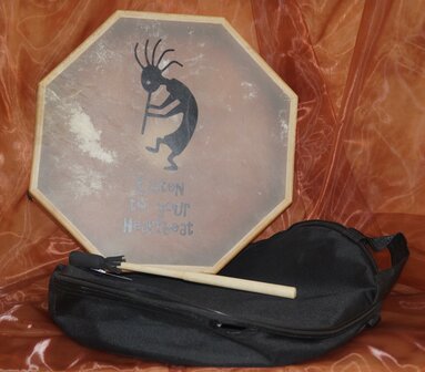 octagon drum Kokopelli