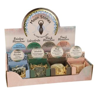 Moon Stones ruwe halfedelsteen