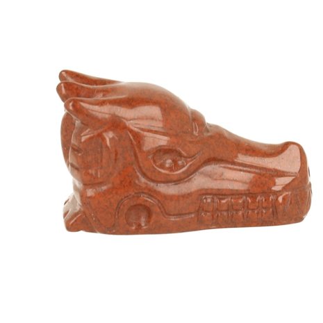 Jaspis rood ca 4.cm draak