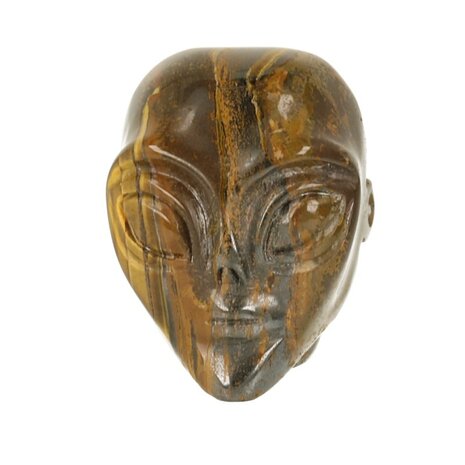 Tijgeroog ( goud ) ca 4. cm alien