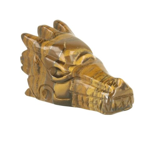 Tijgeroog ( goud ) ca 4. cm draak