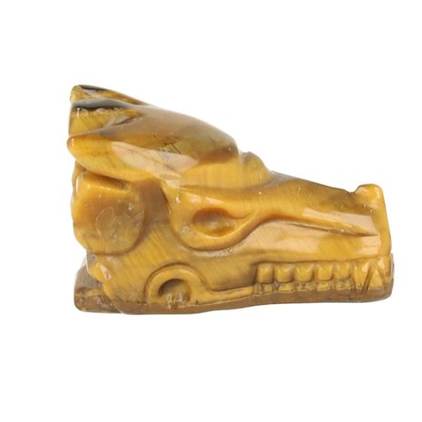 Tijgeroog ( goud ) ca 4. cm draak