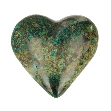 Chrysocolla in kwarts Hart