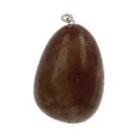 Aardbeien kwarts hanger 