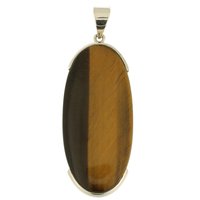 Tijgeroog ( goud )  ZILVEREN HANGER