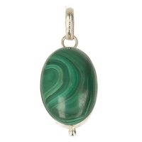 Malachiet  ZILVEREN HANGER