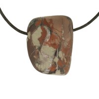 Hematiet jaspis brecci inclusief koord