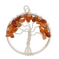 Levensboom carneool hanger