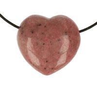 Rhodoniet Hart doorboord inclusief koord
