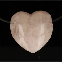 Rozenkwarts Hart doorboord incl koord